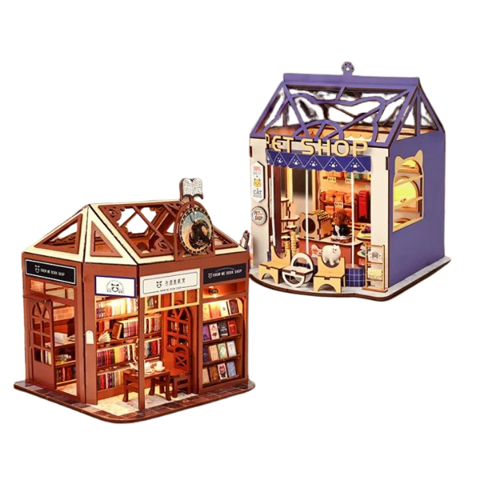 Street View Pet Shop DIY Dollhouse Kit