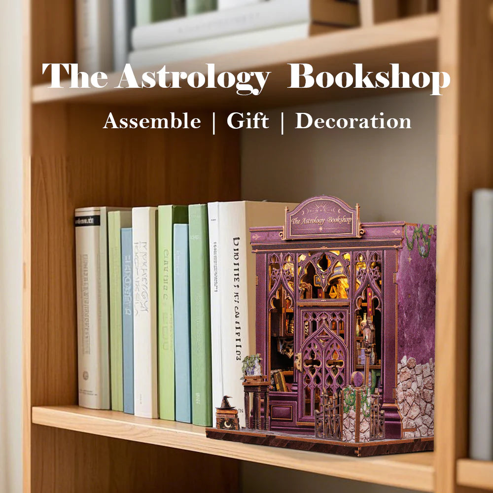 CUTEBEE The Astrology Bookshop DIY Book Nook Kit