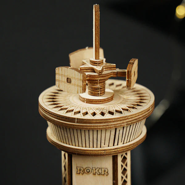 ROKR Airplane Control Tower Mechanical Music Box