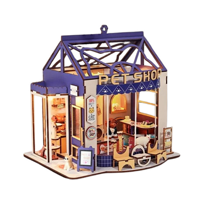 Street View Pet Shop DIY Dollhouse Kit