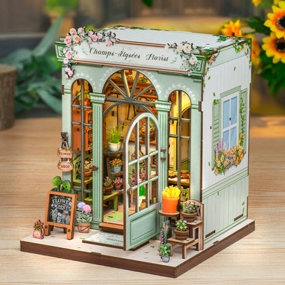 CUTEBEE Champs-Élysées Florist DIY Book Nook Kit