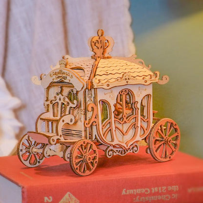 Robotime Rolife Carriage 3D Wooden Puzzle