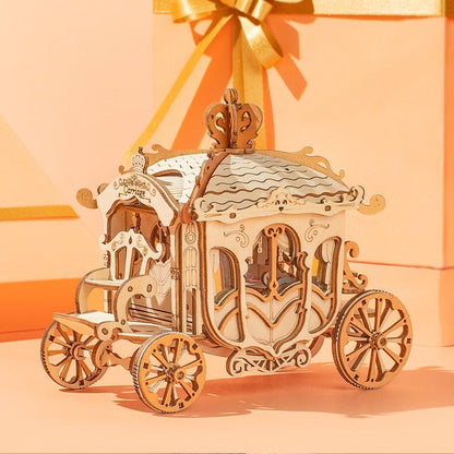 Robotime Rolife Carriage 3D Wooden Puzzle