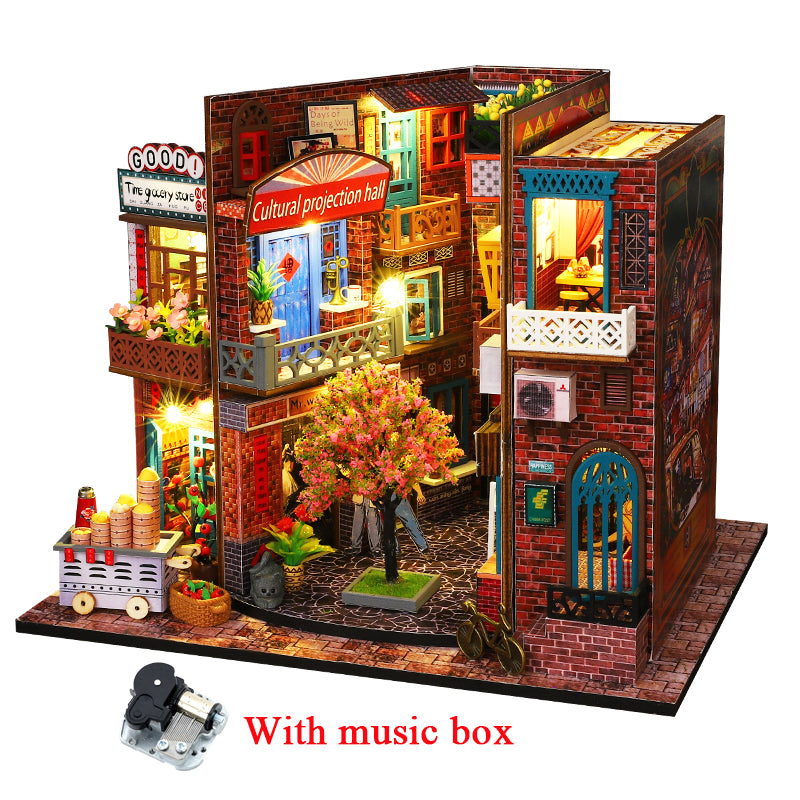 Chinese Street View DIY Book Nook Kit