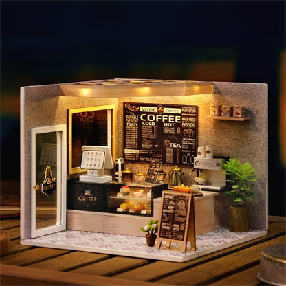 Leisurely Coffee Shop DIY Dollhouse Kit