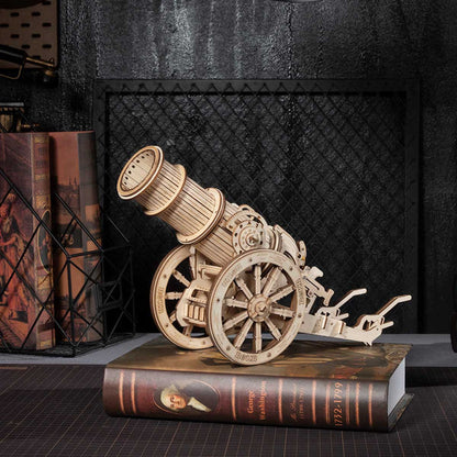 ROKR 3D Wooden Puzzle Wheeled Siege Artillery