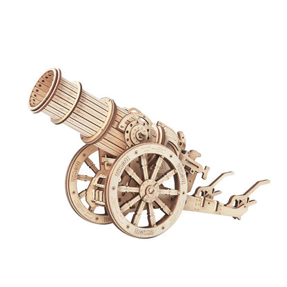 ROKR 3D Wooden Puzzle Wheeled Siege Artillery