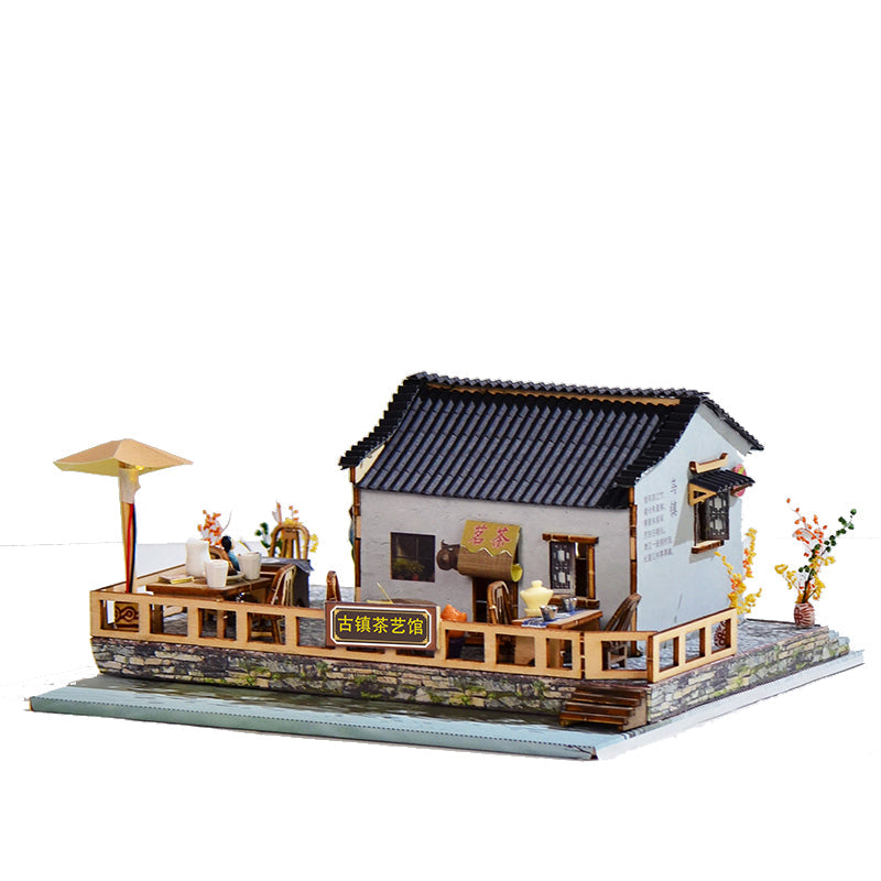 Jiangnan Town Tea DIY Dollhouse Kit