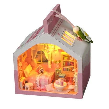 Mini Cake Bedroom DIY Dollhouse Kit