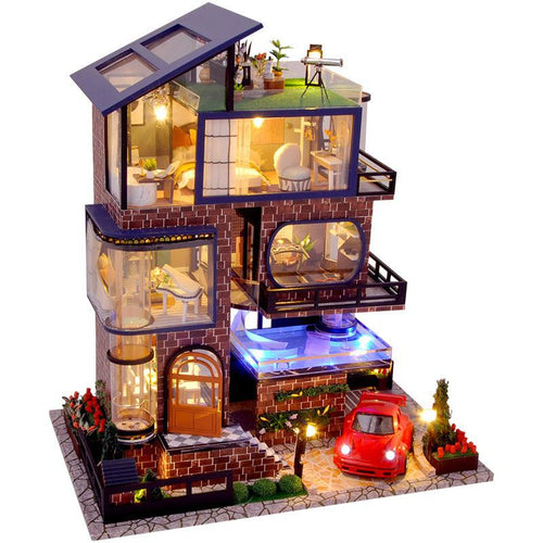 Cutebee Luxury Four Storey Villa DIY 3D Dollhouse Kit  Instruction PDF