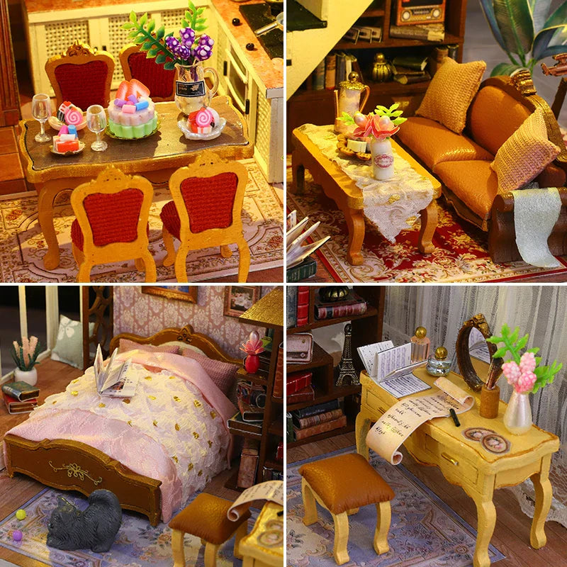 Romantic Big Casa DIY Dollhouse Kit - Mycutebee