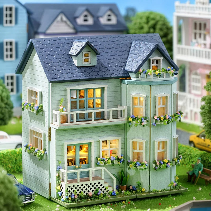 Cutebee Mini Villa Garden DIY Miniature House - Mycutebee