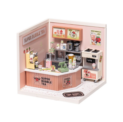 ROBOTIME ROLIFE BUBBLE TEA HOUSE DIY Dollhouse Kit