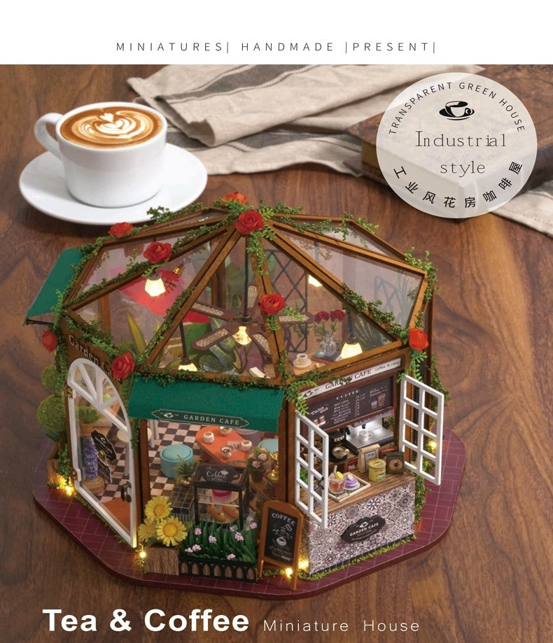 Garden Cafe DIY Dollhouse Kit