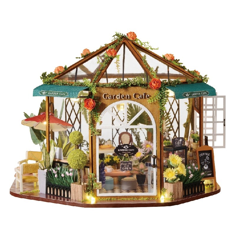 Garden Cafe DIY Dollhouse Kit