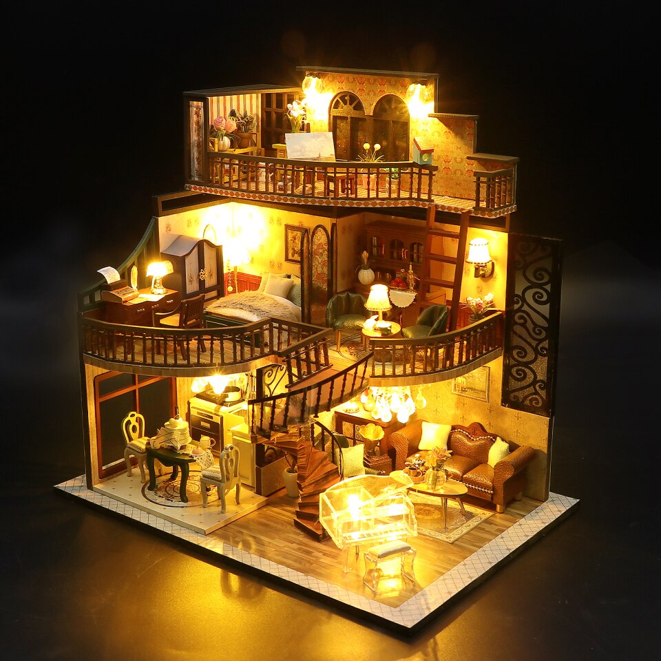 Gothic Villa DIY Dollhouse Kit