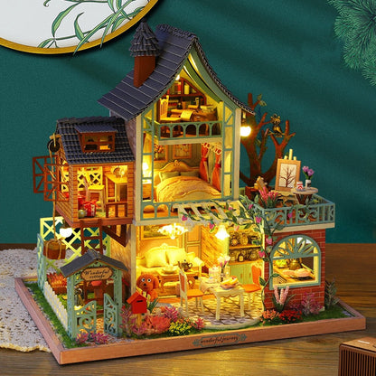 Happy Jungle Resort DIY Dollhouse Kit