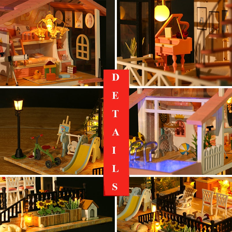 First Sight Love Villa DIY Dollhouse Kit