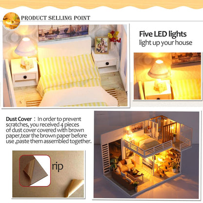 Loft Apartment DIY Dollhouse Kit