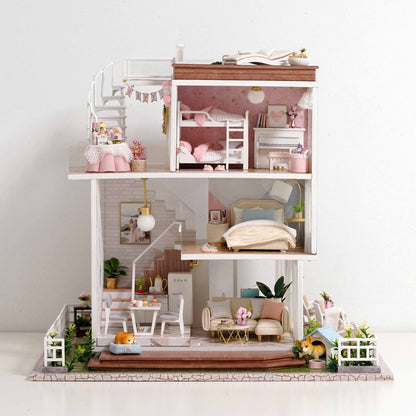 Queen's Villa DIY Dollhouse Kit - Mycutebee