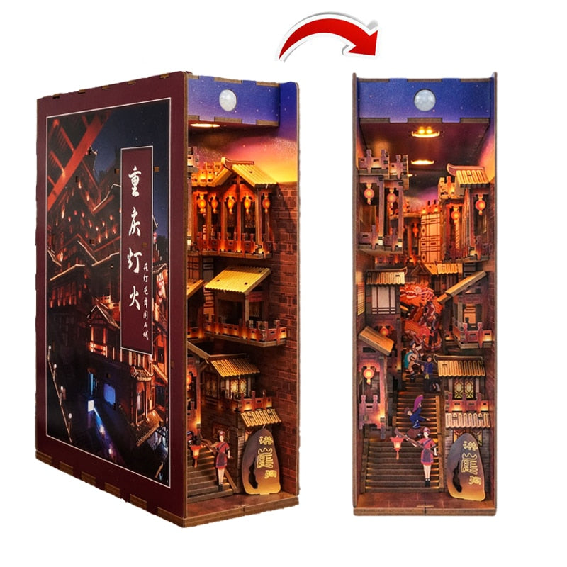 Chinese City Building DIY Book Nook Kit