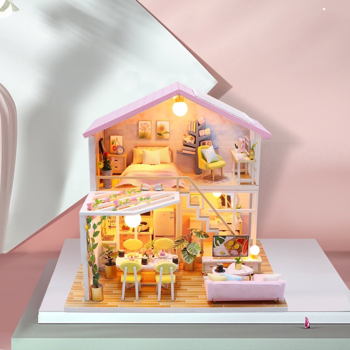 Cutebee Peaceful Minimal DIY 3D Miniature House Kit - Mycutebee