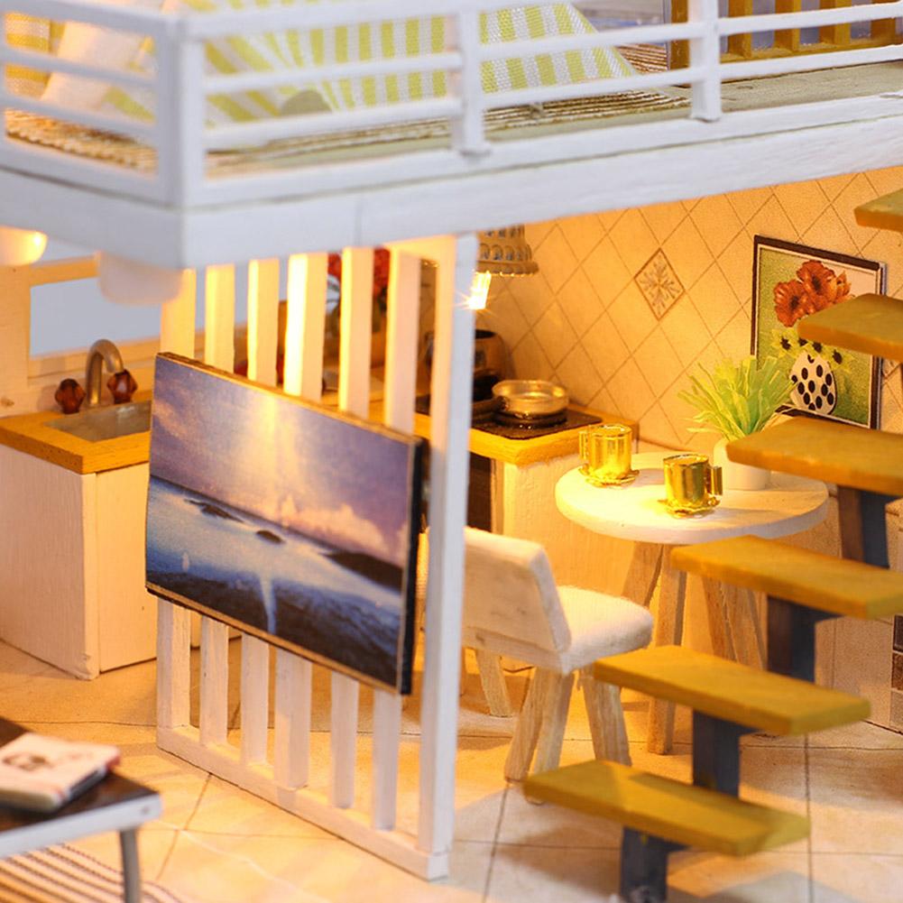 Loft Apartment DIY Dollhouse Kit