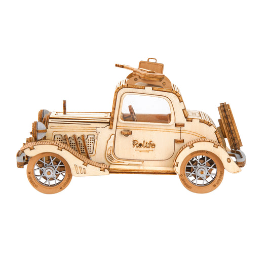 Robotime Rolife Vintage Car DIY Wooden Puzzle