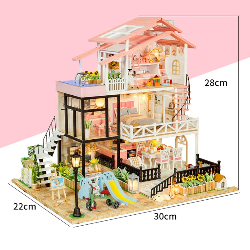 First Sight Love Villa DIY Miniature House Kit - Mycutebee