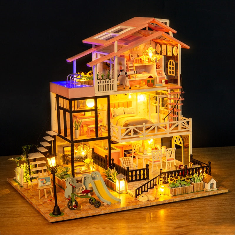 First Sight Love Villa DIY Dollhouse Kit