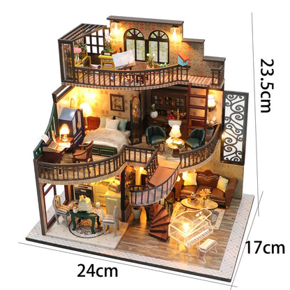 Gothic Villa DIY Dollhouse Kit