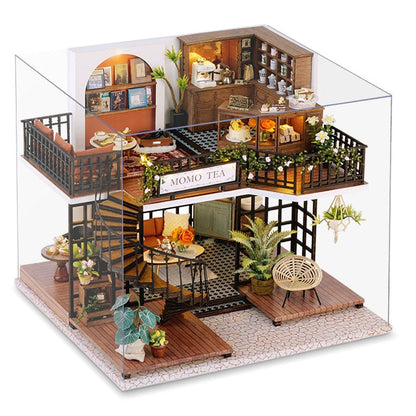 Forest Tea Shop DIY Miniature Dollhouse Kit - Mycutebee