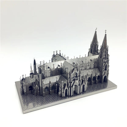 MMZ Model Ironstar 3D Metal Puzzle - St. Patrick's Cathedral Assembly Kit