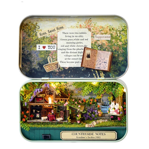 Countryside Notes Box Theatre DIY DollHouse Kit