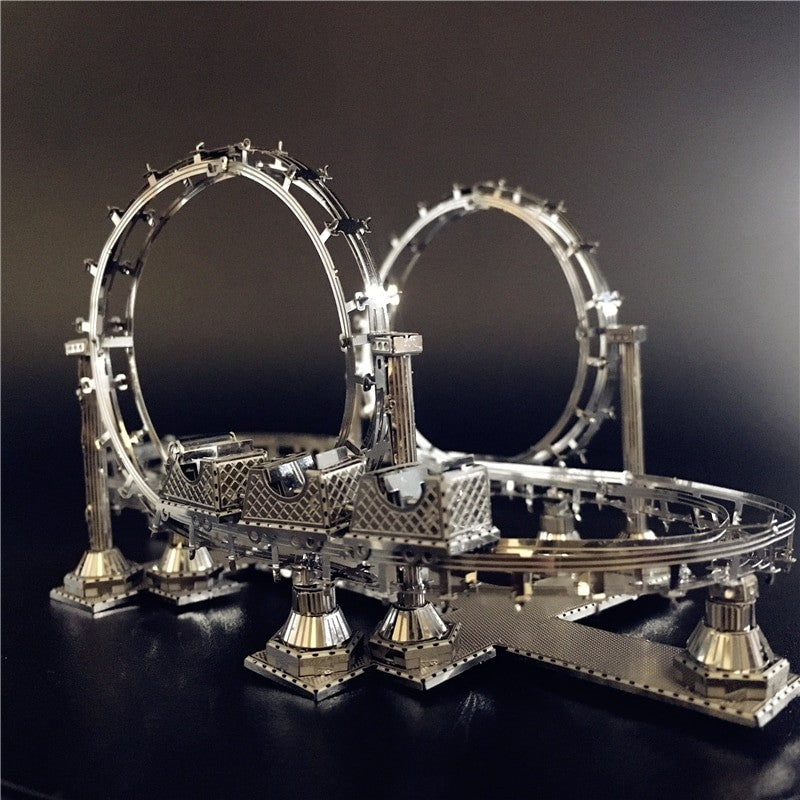 Crazy Roller Coaster 3D Metal Model Kit