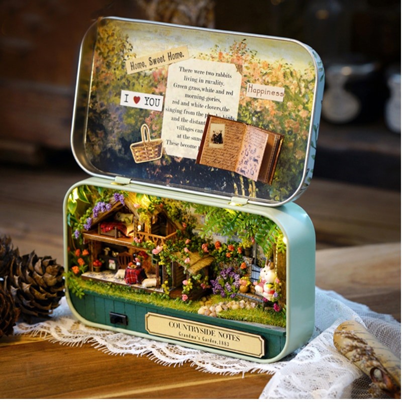 Countryside Notes Box Theatre DIY DollHouse Kit