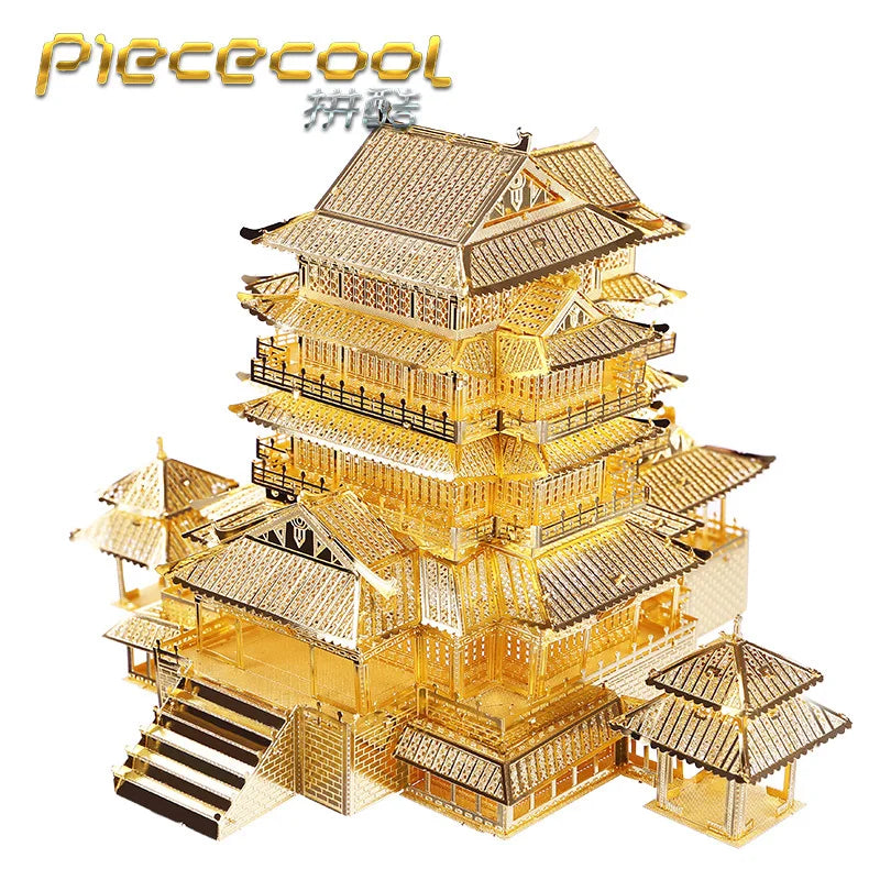 MMZ Model Piececool 3D Metal Puzzle: TengWang Pavilion