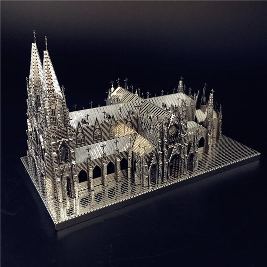 MMZ Model Ironstar 3D Metal Puzzle - St. Patrick's Cathedral Assembly Kit