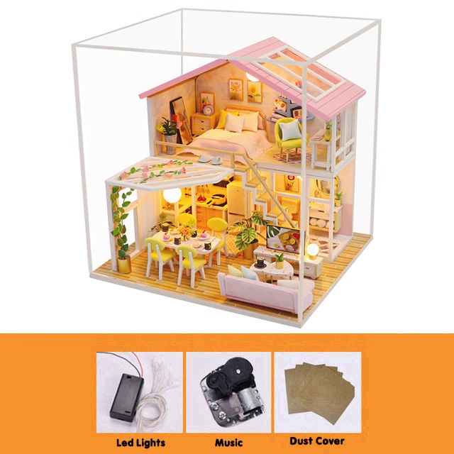 Cutebee Peaceful Minimal DIY 3D Miniature House Kit - Mycutebee