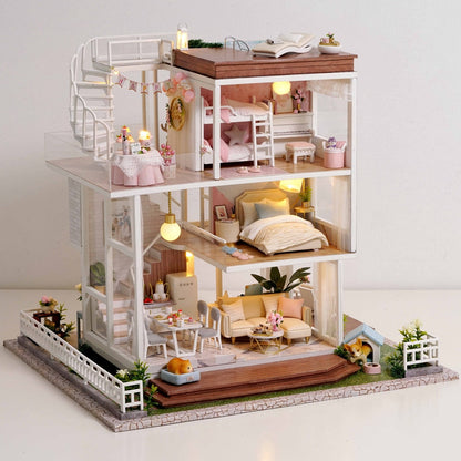 Queen's Villa DIY Dollhouse Kit - Mycutebee