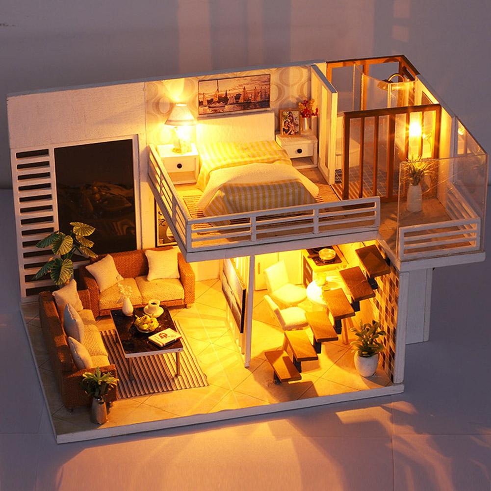 Loft Apartment DIY Dollhouse Kit