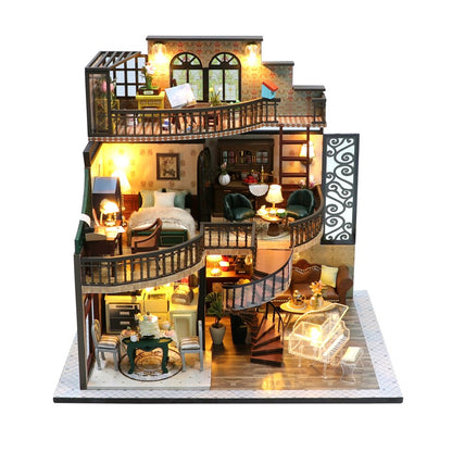 Gothic Villa DIY Dollhouse Kit