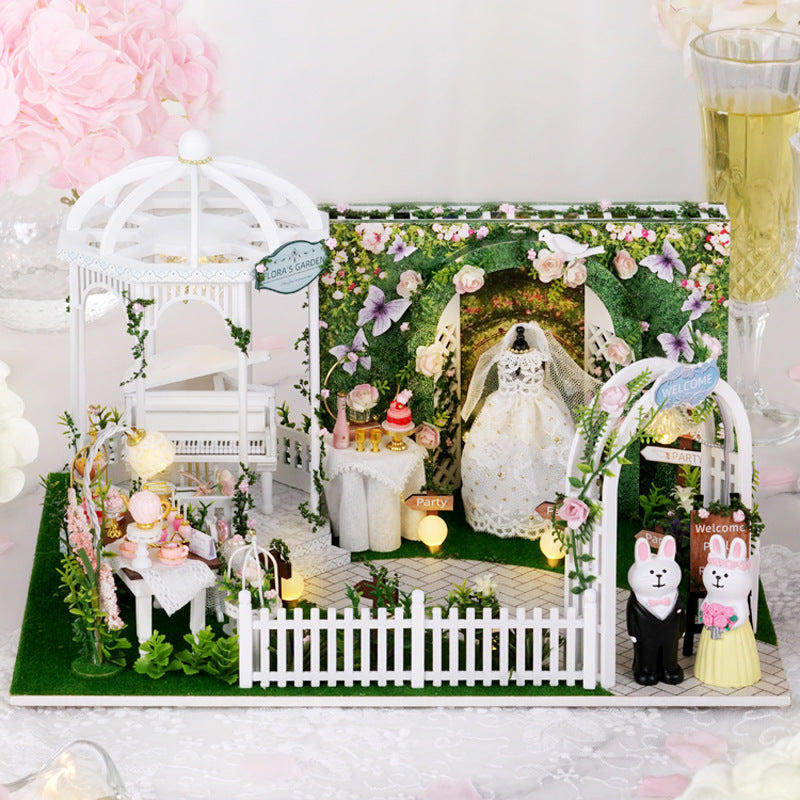 Country Wedding DIY Miniature Dollhouse Kit