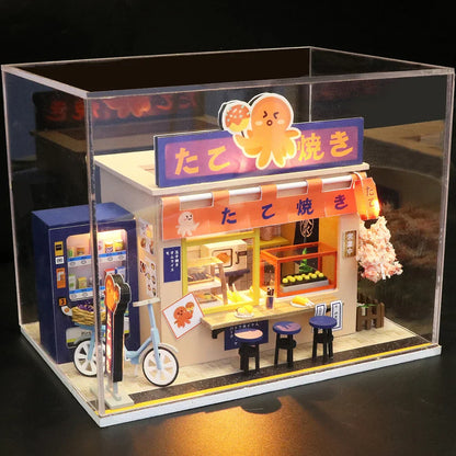 Japanese Style Snack Bar DIY Dollhouse Kit