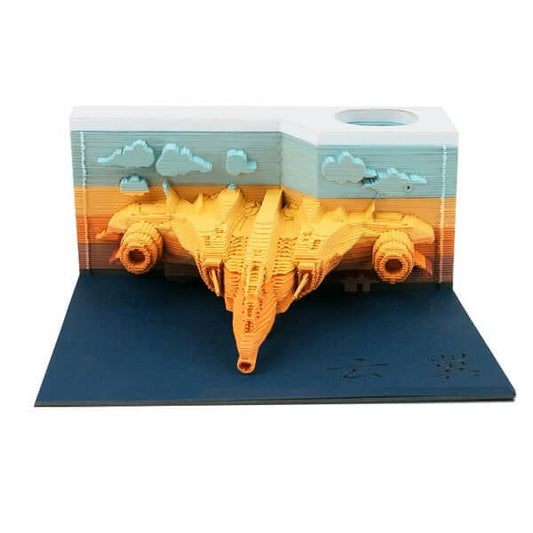 Aircraft Omoshiroi Block 3D Notepad