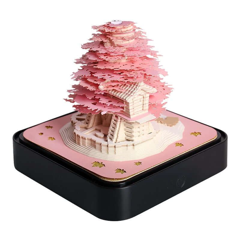 Omoshiroi Sakura Tree House 3D Calendar Notepad