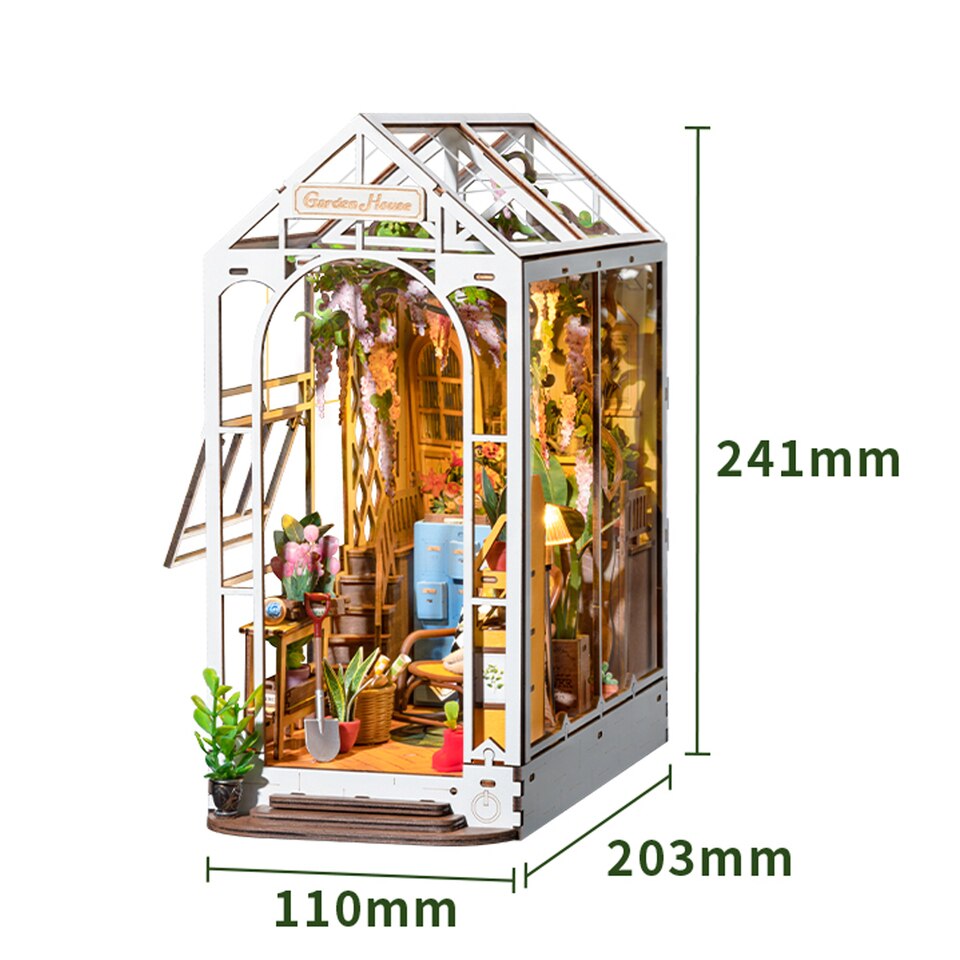 Rolife Garden House DIY Book Nook Kit