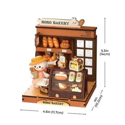 Robotime Rolife Roro Bakery Miniature Store - Mycutebee