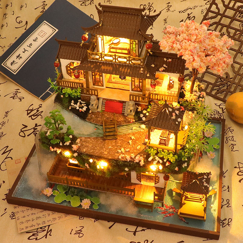 Big Chinese Garden DIY Wooden Dollhouse Kit - Mycutebee