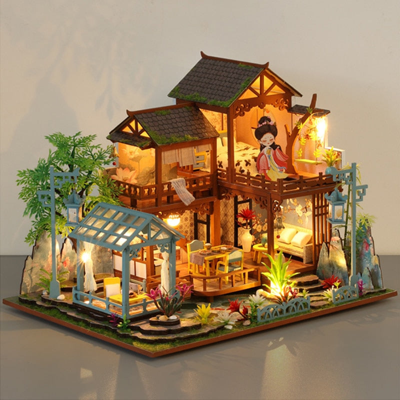 Chinese Ancient Garden Room K002 DIY Dollhouse - Mycutebee